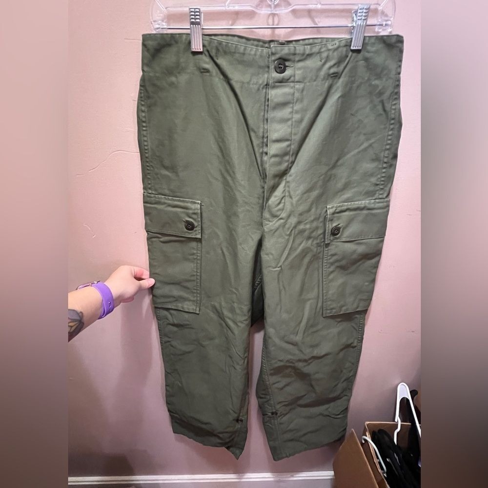 Men's military Pants army Hunting Combat Olive Color 100% katoen Safety 78x80